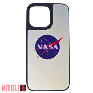 ✅قاب آیفون 14 پرومکس مدل اینه ای طرح لوگوی ناسا | بدنه سخت مقاوم + طراحی خاص