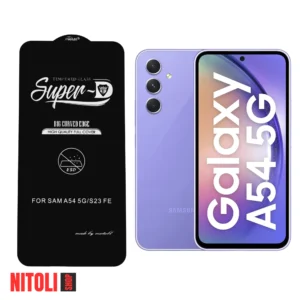 خرید گلس سامسونگ A54 5G مدل SuperD | کیت نصب کامل + تضمین اصالت + ارسال سریع