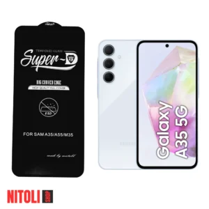 خرید گلس سامسونگ A35 5G مدل SuperD | کیت نصب کامل + تضمین اصالت + ارسال سریع