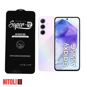 خرید گلس سامسونگ A55 5G مدل SuperD | کیت نصب کامل + تضمین اصالت + ارسال سریع