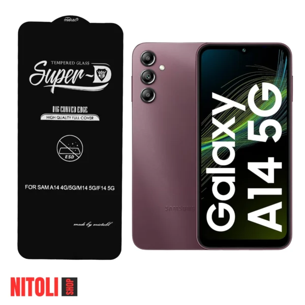 خرید گلس سامسونگ A14 5G مدل SuperD | کیت نصب کامل + تضمین اصالت + ارسال سریع