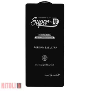 خرید گلس سوپر دی سامسونگ S25 Ultra | محافظ فول چسب MIETUBL ضد خش و تاچ دقیق
