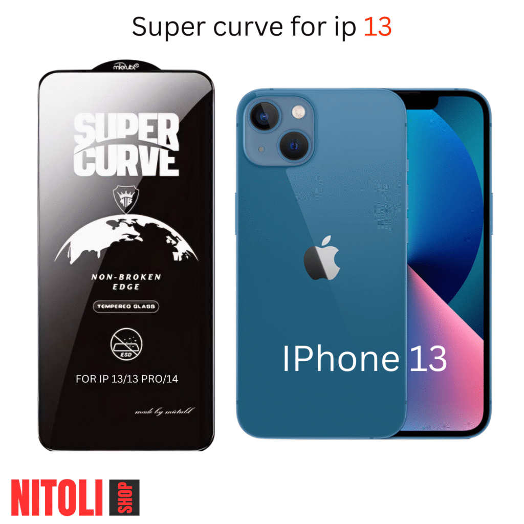 خرید گلس آیفون 13 نرمال مدل super curve | کیت نصب کامل + تضمین اصالت + ارسال سریع
