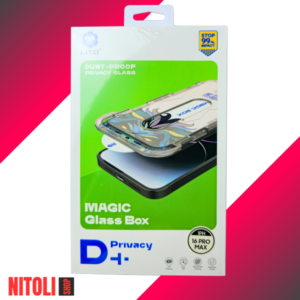 گلس پرایوسی آیفون 16 پرو مکس LITO | محافظ صفحه ضد خش و ضد حباب با کیت نصب آسان