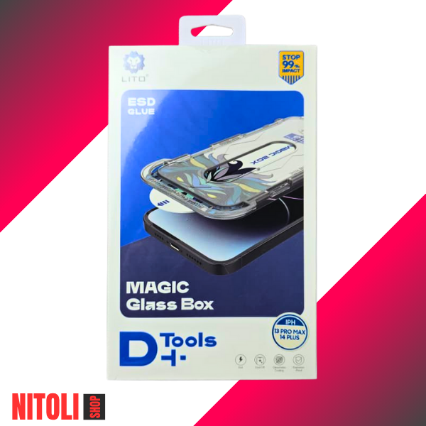 گلس آیفون 13 پرو مکس LITO | محافظ صفحه ضد خش و ضد حباب با کیت نصب آسان